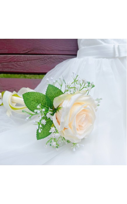 Elegant/Fascinating/Dreamlike Free-Form Silk Flower Junior Bridesmaid Bouquets -