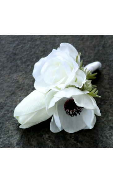 Elegant/Fascinating/Dreamlike Free-Form Silk Flower Boutonniere -