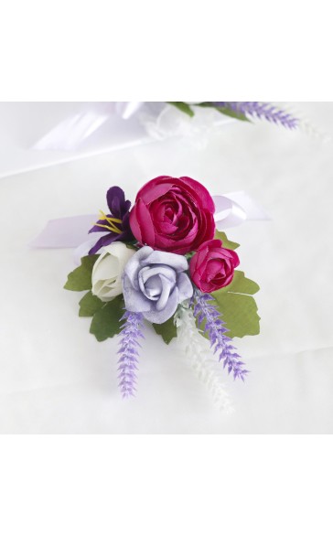 Elegant/Fascinating/Dreamlike Free-Form Silk Flower Wrist Corsage -