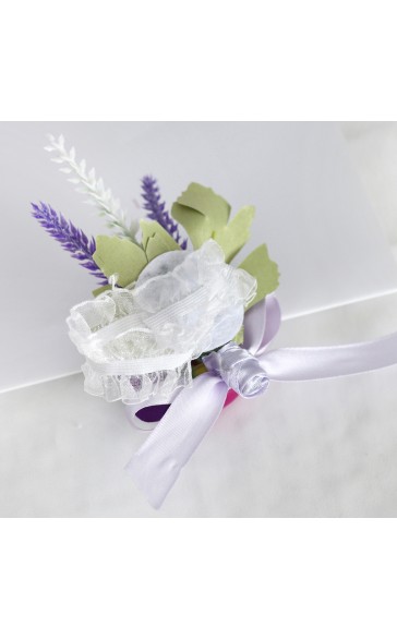 Elegant/Fascinating/Dreamlike Free-Form Silk Flower Wrist Corsage -