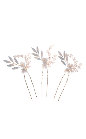 Hairpins/Headpiece Exquisite With Rhinestone/Crystal (Set of 3 pieces)