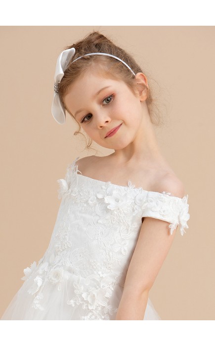 Flower Girl Satin/Polyester Tiaras With Rhinestones