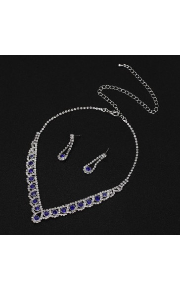 Ladies' Elegant/Beautiful/Classic/Pretty/Attractive Alloy With Irregular Rhinestone Jewelry Sets