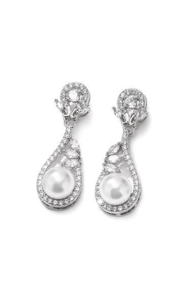 Ladies' Elegant/Beautiful/Classic/Pretty/Attractive Alloy With Oval Rhinestone Earrings