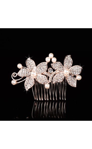 Combs & Barrettes/Headpiece Pretty With Rhinestone/Pearl