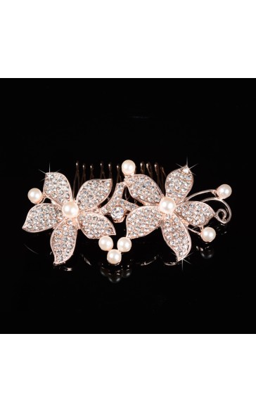 Combs & Barrettes/Headpiece Pretty With Rhinestone/Pearl