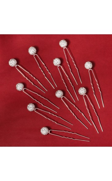 Hairpins/Headpiece Unique/Stylish/Shining/Amazing/Pretty/Romantic (Set of 10)