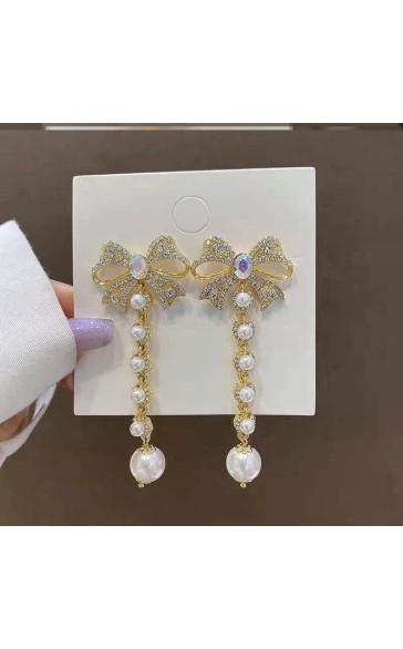 Ladies' Beautiful/Attractive Alloy With Round Rhinestone/Imitation Pearls Fashion jewelry