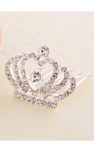 Flower Girl Alloy/Rhinestones Tiaras With Rhinestones