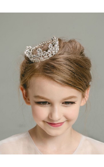 Flower Girl Alloy/Rhinestones Tiaras With Rhinestones