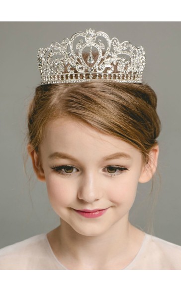 Flower Girl Alloy/Rhinestones Tiaras With Rhinestones