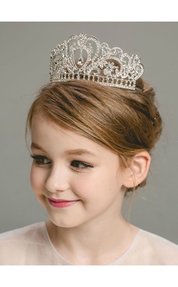 Flower Girl Alloy/Rhinestones Tiaras With Rhinestones