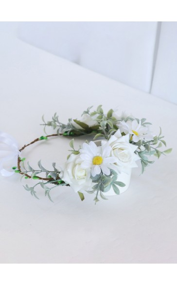 Flower Girl Artificial Flower Tiaras With Flower