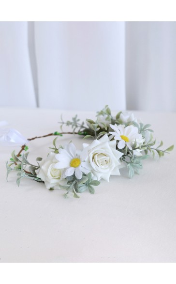 Flower Girl Artificial Flower Tiaras With Flower