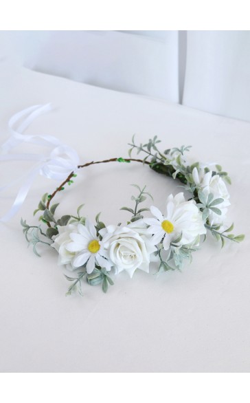 Flower Girl Artificial Flower Tiaras With Flower