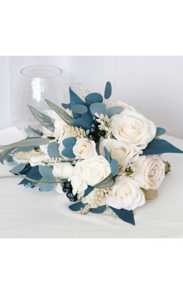 Cascade Silk Flower Bridal Bouquets -