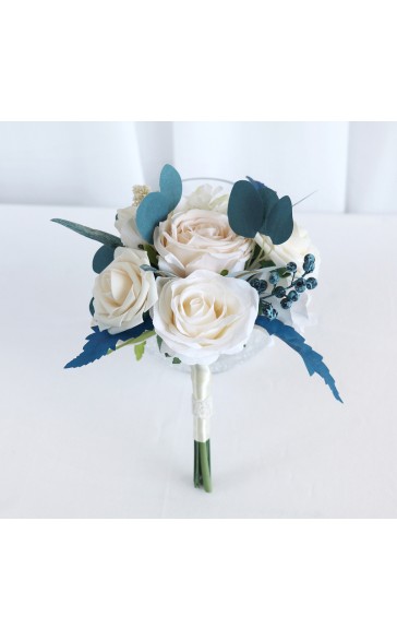 Round Silk Flower Junior Bridesmaid Bouquets -