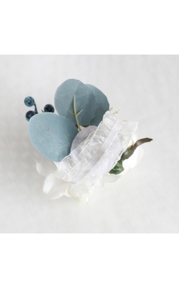 Free-Form Silk Flower Wrist Corsage -