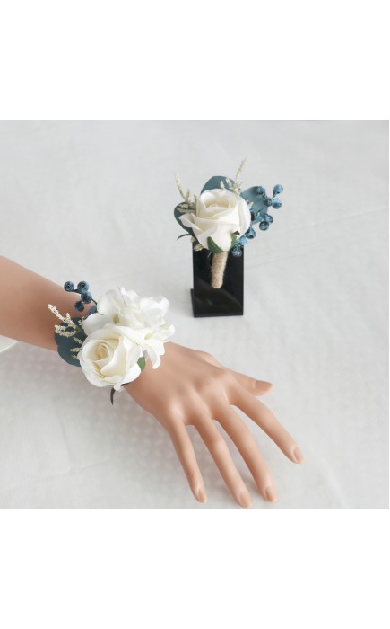 Free-Form Silk Flower Wedding Bouquet sets -