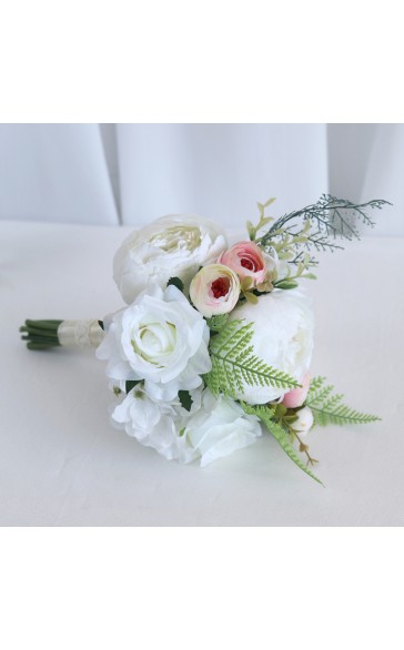 Round Silk Flower Junior Bridesmaid Bouquets -