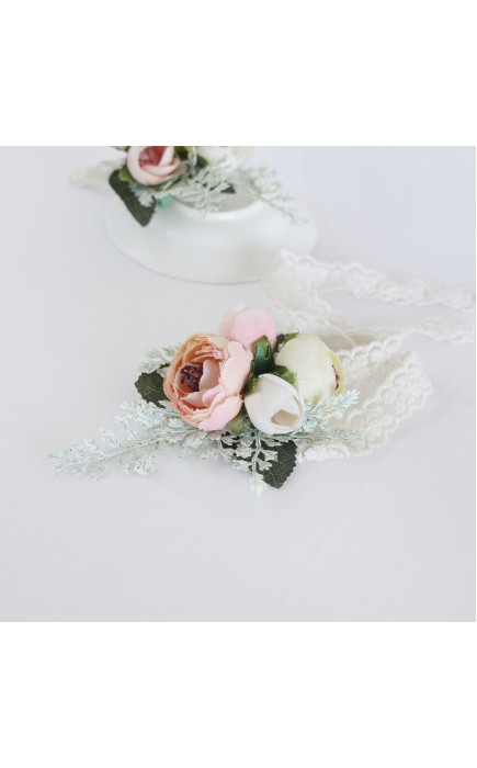 Silk Flower Wrist Corsage -