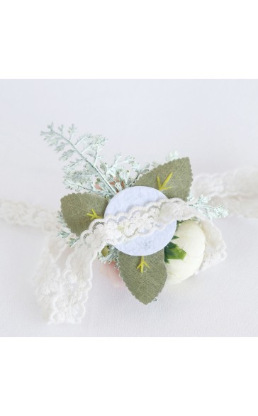 Silk Flower Wrist Corsage -