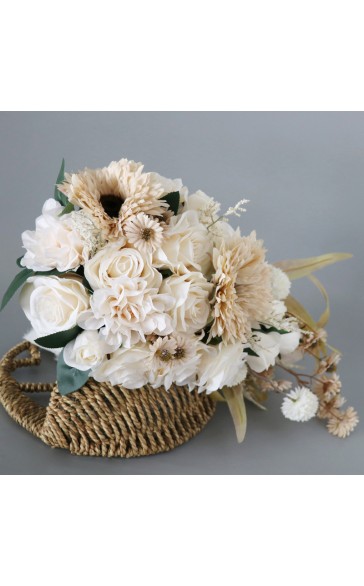 Cascade Silk Flower Bridal Bouquets -