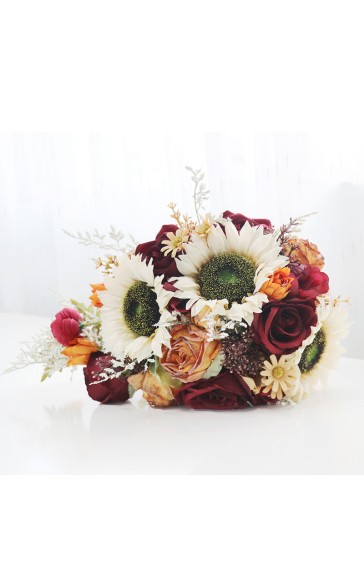 Cascade Silk Flower Bridal Bouquets -