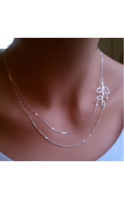 Ladies' Unique Alloy With Irregular Rhinestone Necklaces