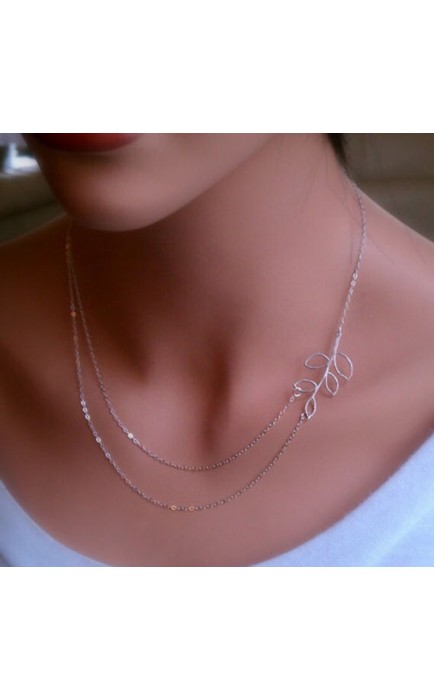 Ladies' Unique Alloy With Irregular Rhinestone Necklaces