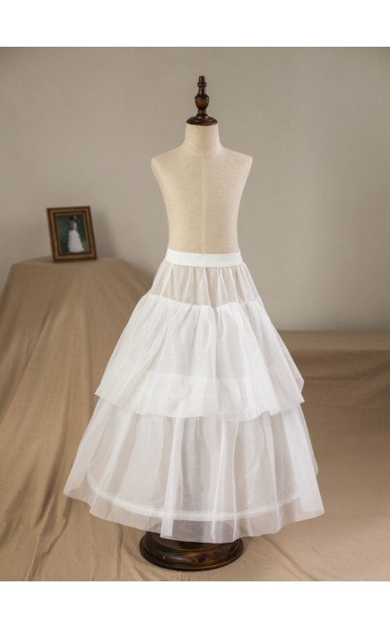 Flower Girl Tulle/Nylon Full Gown Slip