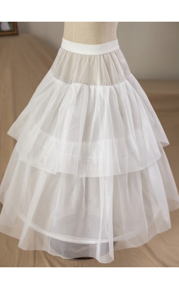 Flower Girl Tulle/Nylon Full Gown Slip