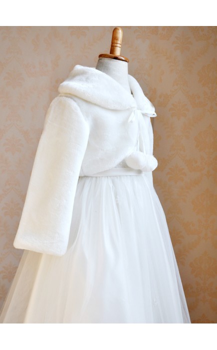 Flower Girl Faux Fur Wraps