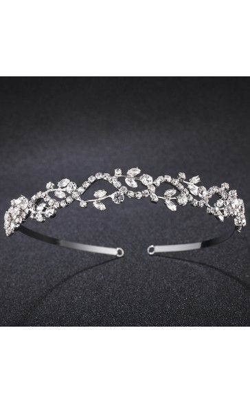 Headpiece/Crowns & Tiaras Elegant With Rhinestone (Sold in single piece)