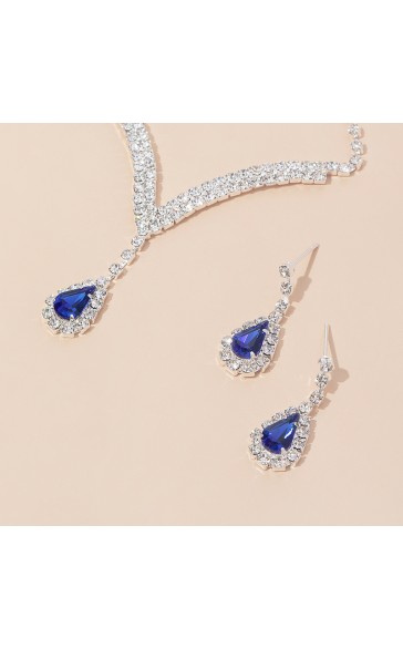 Ladies' Gorgeous Alloy With Irregular Cubic Zirconia Jewelry Sets